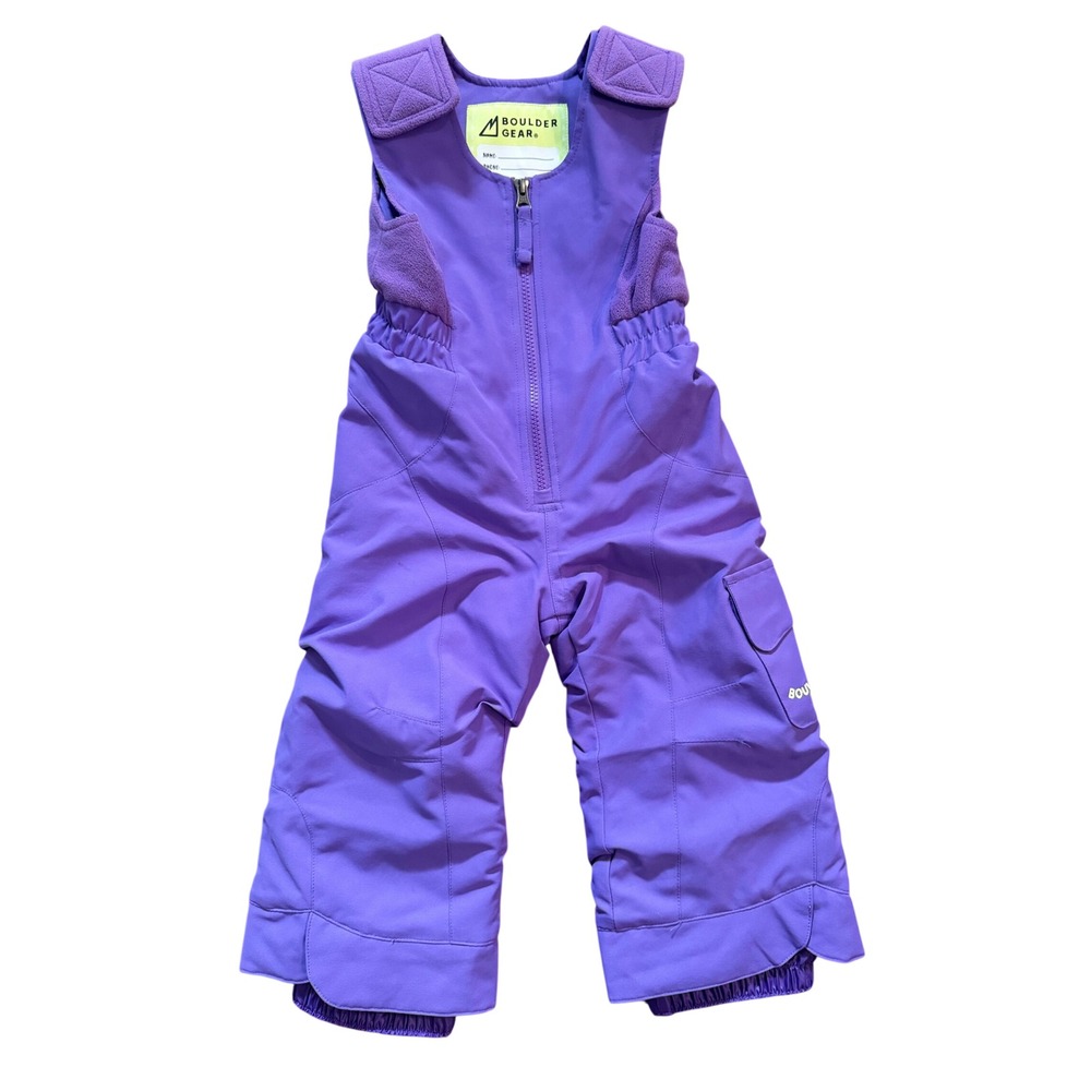 Boulder Gear Kids Purple Snow Bibs Insulated Winter Overalls 2T 9126R